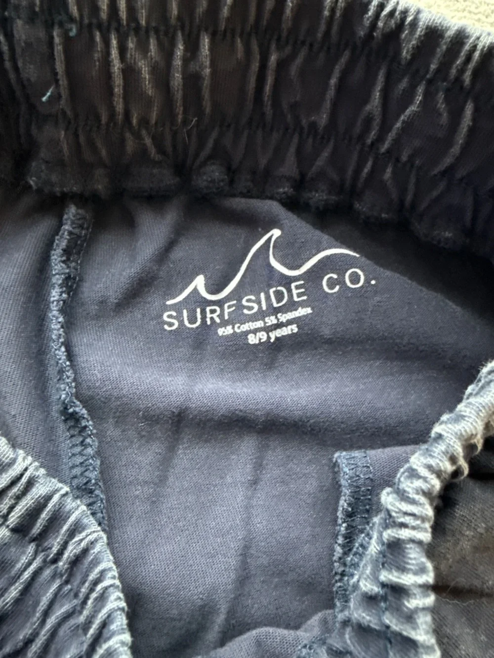 Surfside co navy blue acid wash set